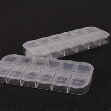 Load image into Gallery viewer, Plastic Jewelry Boxes Plastic Tool Box Adjustable Craft Organizer Storage Beads Bracelet Jewelry Boxes Portable 10 Compartments Clear Plastic Storage Box Jewelry Organizer Container
