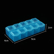 Load image into Gallery viewer, Plastic Storage Boxes Slots Adjustable Packaging Transparent Tool Case Craft Organizer Box Jewelry Accessories Rectangle Plastic Jewelry Box with Movable Dividers Earring Storage Containers
