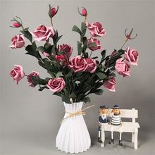 Load image into Gallery viewer, Plastic Vases Anti-ceramic Unbreakable Basket Imitation Rattan Flower Vase For Home Décor Desktop Decoration Living Room Office or Bookshelf
