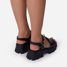 将图片加载到图库查看器，Platform Women's Sandals Summer Fashion Women Beach Classic Sandal Comfortable Beach  Pool Platforms Sandals With Buckle Open Toe Ankle Strap Thick-Soled Casual Women's Shoes
