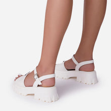 将图片加载到图库查看器，Platform Women's Sandals Summer Fashion Women Beach Classic Sandal Comfortable Beach  Pool Platforms Sandals With Buckle Open Toe Ankle Strap Thick-Soled Casual Women's Shoes
