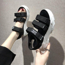 Load image into Gallery viewer, Platform Women's Sandals Summer Fashion Women Chunky Beach Sandal Comfortable Universal Comfortable Quick-Drying Casual Sport Summer Casual Non-Slip Beach Platform Shoes Sandals
