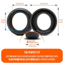 Load image into Gallery viewer, PlayStation Pulse Elite PU Leather Earpads - WC PadZ Pulse Elite
