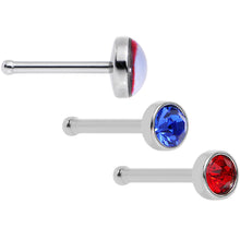 Load image into Gallery viewer, 20G Licensed NFL Houston Texans Logo Nose Bone 3 Pack Set
