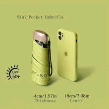 将图片加载到图库查看器，Pocket Windproof UV50 Anti-sunburn Rain Umbrella
