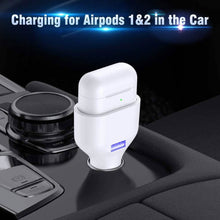 Load image into Gallery viewer, Poleet Car Charger With Charging Adapter for AirPods 1 and 2
