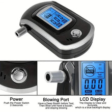 Load image into Gallery viewer, Police-Grade Breathalyzer with LCD Display - AT6000 Alcohol Tester
