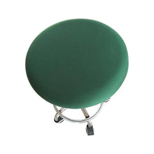 将图片加载到图库查看器，Polyester Fabric Round Chair Cover Waterproof Dining Seat Chair Covers Hotel Banquet Seat Covers Chair Protector Round Bar Stool Seat Covers Washable Stool Cushion Slipcover Elastic Bar Chair Covers
