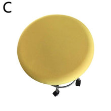 将图片加载到图库查看器，Polyester Fabric Round Chair Cover Waterproof Dining Seat Chair Covers Hotel Banquet Seat Covers Chair Protector Round Bar Stool Seat Covers Washable Stool Cushion Slipcover Elastic Bar Chair Covers

