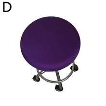 将图片加载到图库查看器，Polyester Fabric Round Chair Cover Waterproof Dining Seat Chair Covers Hotel Banquet Seat Covers Chair Protector Round Bar Stool Seat Covers Washable Stool Cushion Slipcover Elastic Bar Chair Covers
