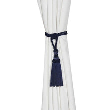 Load image into Gallery viewer, Polyester Tassel Curtain Tieback Handmade Hanging Tassels Fringe Curtains Holder Buckle Rope Decor Room Accessories European Style High-Grade Curtains Tieback Rope Tassel Holdbacks

