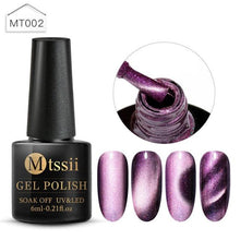 Load image into Gallery viewer, Popular Cat Eye Gel Nail Polish Magnetic Colorful UV Rainbow Gel Fashion Charming Effect Modern Design
