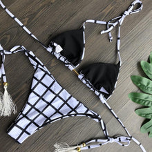 将图片加载到图库查看器，Popular Women's Beachwear  Bikini Set Swimwear Push-Up Padded Swimsuit Floral Bikini Set Low Rise Ruffled Two Pieces Swimsuit Push Up Bathing Suit Swimwear
