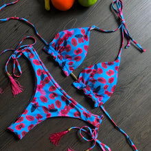 将图片加载到图库查看器，Popular Women's Beachwear  Bikini Set Swimwear Push-Up Padded Swimsuit Floral Bikini Set Low Rise Ruffled Two Pieces Swimsuit Push Up Bathing Suit Swimwear
