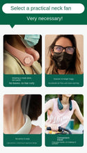 Load image into Gallery viewer, Portable Bladeless Neck Fan Adjustment Wearable Personal Cooling Fan for Traveling Upgrade 360° Neck Fan Air Outlet for Indoor Outdoor Travel Mini Hanging Fan without Blades USB Rechargeable Outdoor Fan
