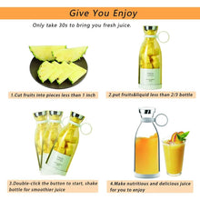 将图片加载到图库查看器，Portable Blender Bottle Electric Juicer
