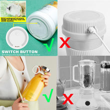 Load image into Gallery viewer, Portable Blender Juicer Bottle Mixer Electric Wireless Charge Mini Fruit Mixers Juicer Cup Blender Milkshake Juice Maker Machine Portable Mini Blender with Wireless Charging for Home, Office &amp; Outdoor Juicer
