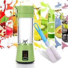 Load image into Gallery viewer, Portable Blender Mini Mixer Electric Juicer Machine Fresh Fruit Juice Blender Smoothie Maker Blender Cup Bottle A Travel Kitchen Portable USB Electric Fruit Juicer Squeezer Bottle Kitchen Tool for Orange Lemon
