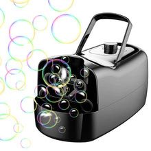 将图片加载到图库查看器，Portable Bubble Blowing Machine  with 2 Speeds Handle 3000-4000 Bubbles Per Minute Plug-In Battery Powered
