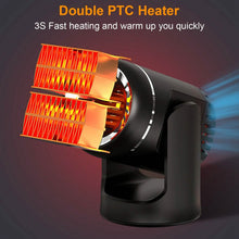 Load image into Gallery viewer, Portable Car Heater 2-in-1 Heating Cooling Fan
