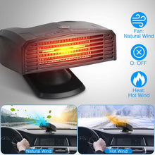 Load image into Gallery viewer, Portable Car Heater Heating Fan 2-in-1 Defroster Defogger Demister Windshield Heater
