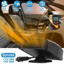 Load image into Gallery viewer, Portable Car Heater Heating Fan 2-in-1 Defroster Defogger Demister Windshield Heater
