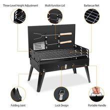 将图片加载到图库查看器，Portable Charcoal Grill Foldable BBQ Suitcase
