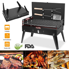 将图片加载到图库查看器，Portable Charcoal Grill Foldable BBQ Suitcase

