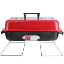 Load image into Gallery viewer, Portable Charcoal Tabletop Grill with Lid
