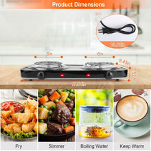 Load image into Gallery viewer, Portable Coil Heating Hot Plate Stove Countertop
