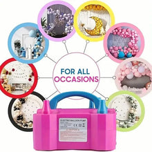 Load image into Gallery viewer, Portable Dual Nozzle Electric Air Balloon Pump and Tying Tool
