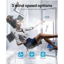 Load image into Gallery viewer, Portable Fan Mini Handheld Fan USB Rechargeable 3 Speed Personal Handheld Small Pocket Fan with Base for Indoor Outdoor Handheld Fan Mini Portable Fan Rechargeable Battery Fan Cute Design 3 Speed Dual Motors Personal Small Desk Fan with Base
