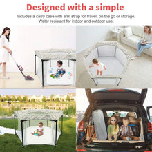 Load image into Gallery viewer, Portable Folding Playard for Babies, Toddler Indoor &amp; Outdoor Play
