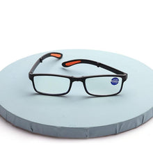 将图片加载到图库查看器，Portable Folding Reading Glasses Anti Blue Light Computer Gaming Eyeglasses Eye Protection Eyewear Men Eyeglasses Women Unisex Eyeglasses Decoration Eyewear Blue Light Blocking Glasses Thick Round Rim Frame Eyeglasses
