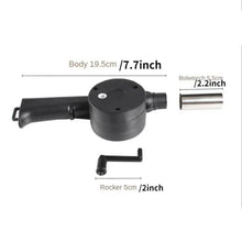 Load image into Gallery viewer, Portable Hand-Operated Blower for BBQ, Camping, and Fire Making
