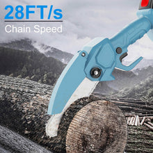 将图片加载到图库查看器，Portable Handheld Cordless Small Chain Saw Battery Powered
