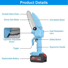 将图片加载到图库查看器，Portable Handheld Cordless Small Chain Saw Battery Powered
