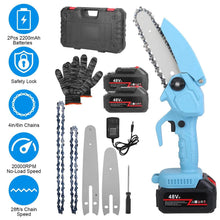 将图片加载到图库查看器，Portable Handheld Cordless Small Chain Saw Battery Powered

