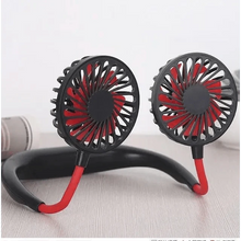 Load image into Gallery viewer, Portable Hanging USB Neck Fan Lazy Hanging Neck Small Wearable Personal Mini Electric Fans 3 Speed Adjustments Hands Free Design For Summber
