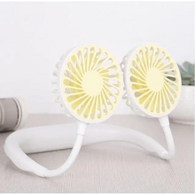 Load image into Gallery viewer, Portable Hanging USB Neck Fan Lazy Hanging Neck Small Wearable Personal Mini Electric Fans 3 Speed Adjustments Hands Free Design For Summber
