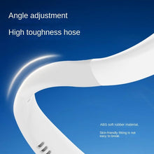 将图片加载到图库查看器，Portable Headphone Design Mini Neck Fan 3 Speeds Hands Free Bladeless Fan Neck Fan Portable Bladeless Fan 5000mAh Battery Rechargeable Personal Fan 3 Speed Adjustable Hands Free Wearable Fan for Travel
