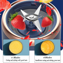 将图片加载到图库查看器，Portable Juicer Blender 300ml Electric Fruit Juicer USB Charging Lemon Orange Fruit Juicing Cup Smoothie Blender Machine Electric Fruit Juicer USB Charging Lemon Orange Fruit Juicing Cup Smoothie Blender Machine
