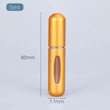 Load image into Gallery viewer, Portable Mini Refillable Atomizer Bottle Lightweight Container For Cosmetics Mini Aluminum Empty Bottle For Traveling Cute Little Bottle For Ladies 5ml
