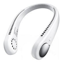 将图片加载到图库查看器，Portable Neck Fan USB Rechargeable Bladeless Mini Electric Fan Silent Neckband Wearable Cooling Fan for Sports Travel Portable Bladeless Rechargeable Electric Fan for Travel
