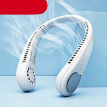 将图片加载到图库查看器，Portable Neck Fan USB Rechargeable Bladeless Mini Electric Fan Silent Neckband Wearable Cooling Fan for Sports Travel Portable Bladeless Rechargeable Electric Fan for Travel
