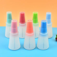 将图片加载到图库查看器，Portable Silicone Oil Bottle with Brush Oil Dispenser Liquid Oil Pastry Kitchen Baking BBQ Tool Kitchen Tools BBQ Baking Gadgets Silicon Oil Bottle Brush  Baking or Grilling Frying BBQ
