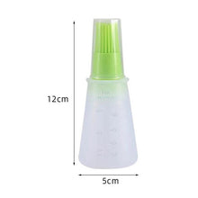将图片加载到图库查看器，Portable Silicone Oil Bottle with Brush Oil Dispenser Liquid Oil Pastry Kitchen Baking BBQ Tool Kitchen Tools BBQ Baking Gadgets Silicon Oil Bottle Brush  Baking or Grilling Frying BBQ
