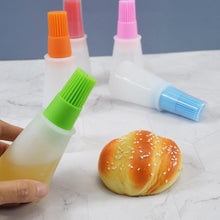 将图片加载到图库查看器，Portable Silicone Oil Bottle with Brush Oil Dispenser Liquid Oil Pastry Kitchen Baking BBQ Tool Kitchen Tools BBQ Baking Gadgets Silicon Oil Bottle Brush  Baking or Grilling Frying BBQ
