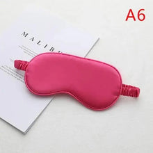 Load image into Gallery viewer, Portable Sleeping Eye Mask Cover Eye Patch Smooth Blindfold Rest Relax Eye Cover Soft And Comfortable Night Blindfold For Women

