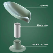 Load image into Gallery viewer, Portable Soap Dish Leaf Shape Soap Holder Leaf Shaped Soap Box Soap Dish For Bathroom Suction Cup Bathroom Storage For Soap Soap Dishes Sponge Container with Suction Cup Leaf Shape Self Draining for Bathroom Kitchen Sink
